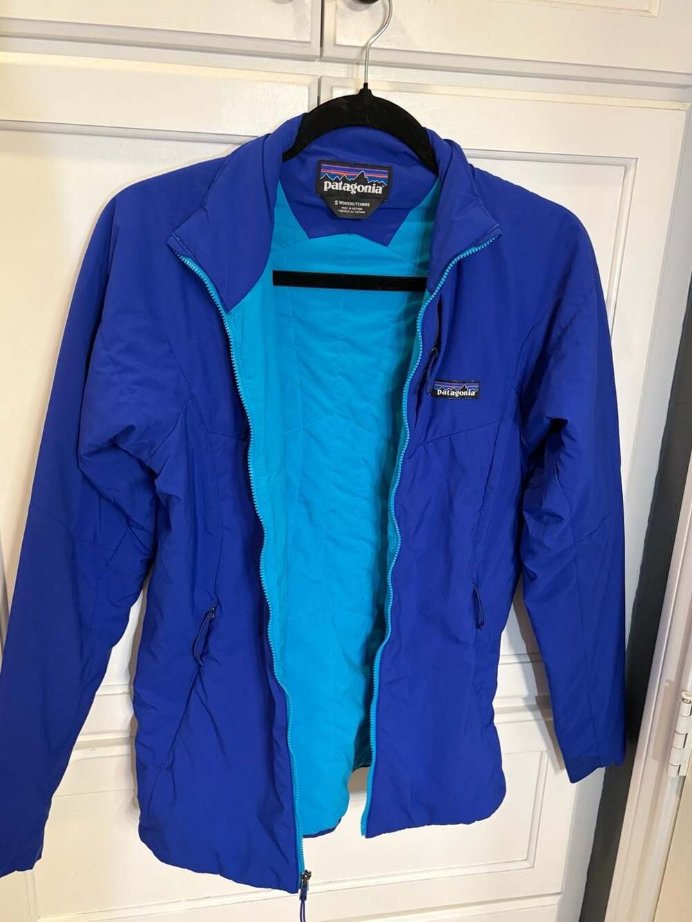 Patagonia Women's Nano-Air Jacket Cobalt Blue Lightweight Insulated Full Zip, S